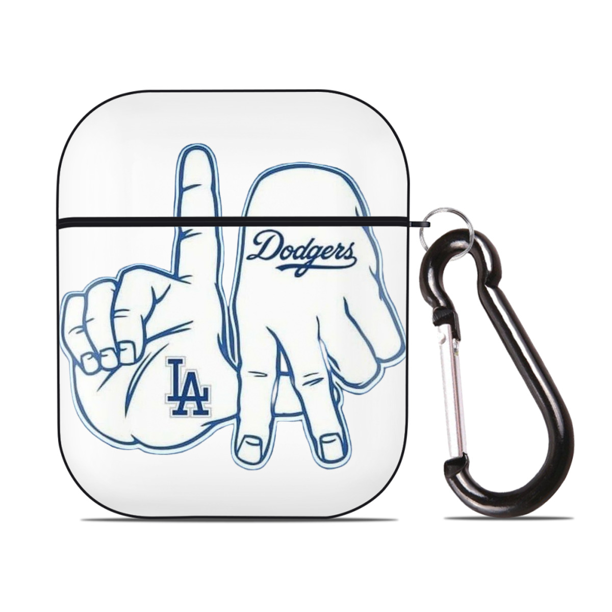  AirPods 2 Case Hard Shell Black, Flexible PC Material, Precise Cutouts, Full Protection, Anti-Fingerprint, Washable, Includes Keychain – Durable & Slim Design