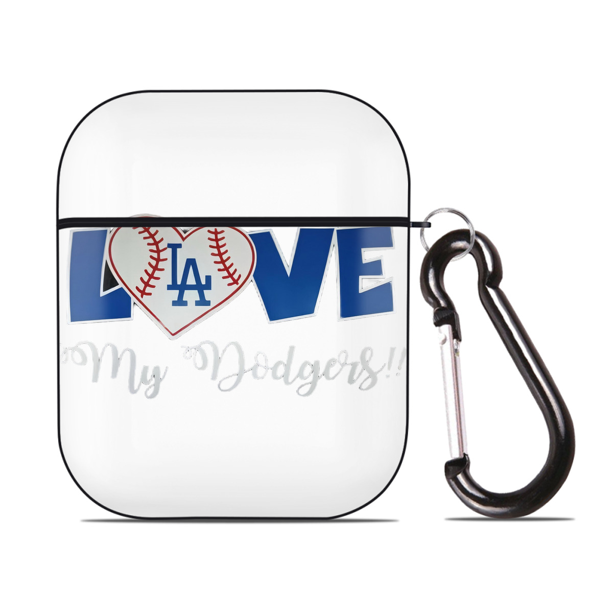  AirPods 2 Case Hard Shell Black, Flexible PC Material, Precise Cutouts, Full Protection, Anti-Fingerprint, Washable, Includes Keychain – Durable & Slim Design