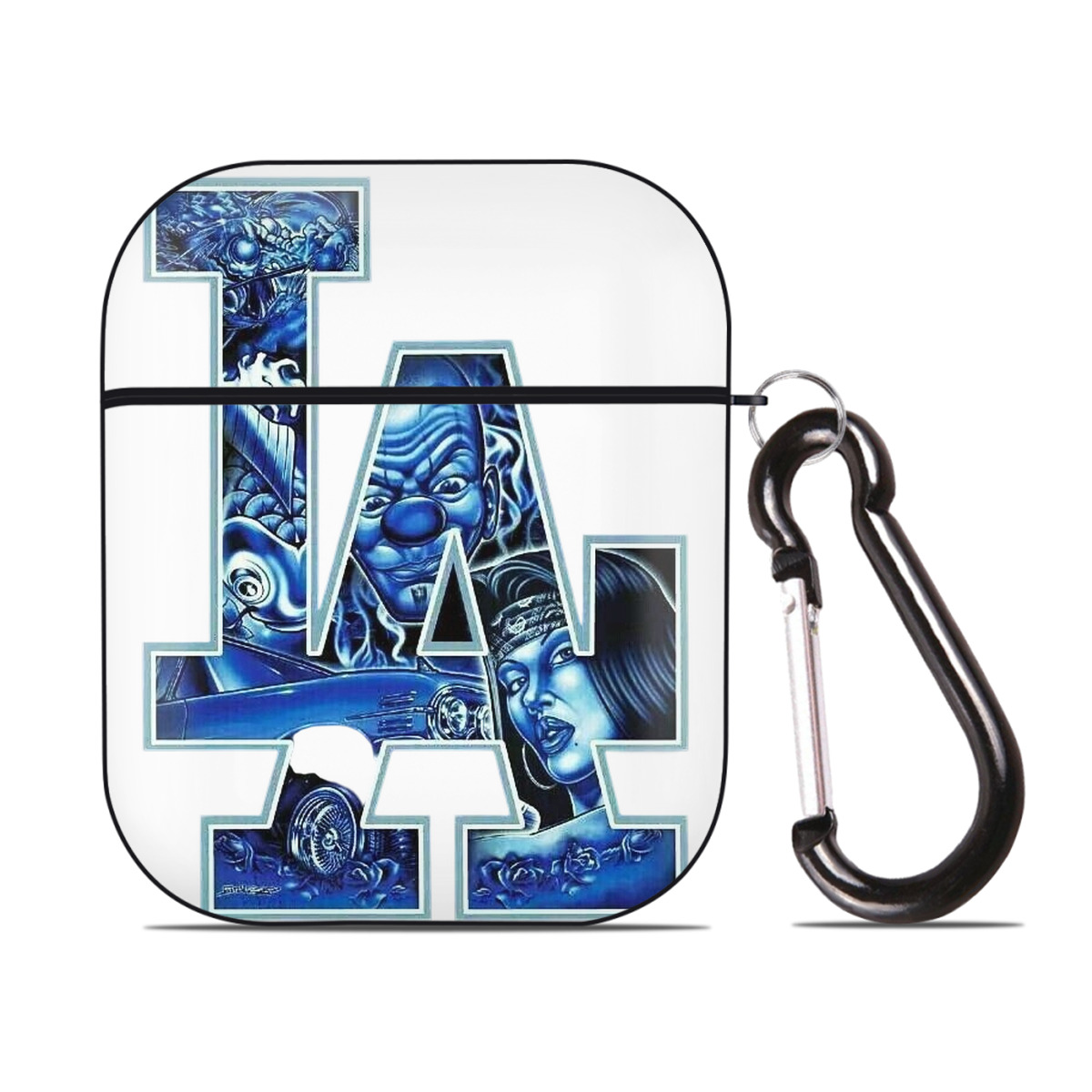  AirPods 2 Case Hard Shell Black, Flexible PC Material, Precise Cutouts, Full Protection, Anti-Fingerprint, Washable, Includes Keychain – Durable & Slim Design