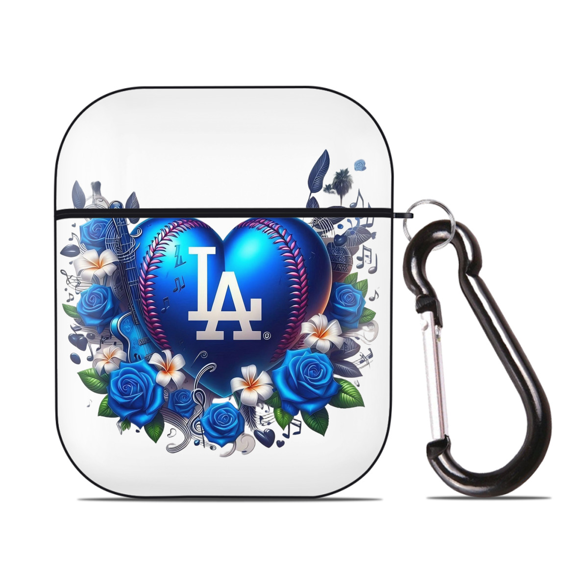  AirPods 2 Case Hard Shell Black, Flexible PC Material, Precise Cutouts, Full Protection, Anti-Fingerprint, Washable, Includes Keychain – Durable & Slim Design