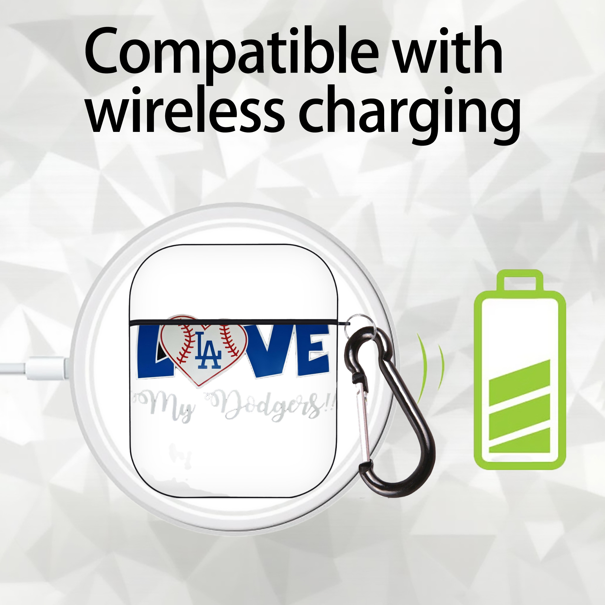  AirPods 2 Case Hard Shell Black, Flexible PC Material, Precise Cutouts, Full Protection, Anti-Fingerprint, Washable, Includes Keychain – Durable & Slim Design