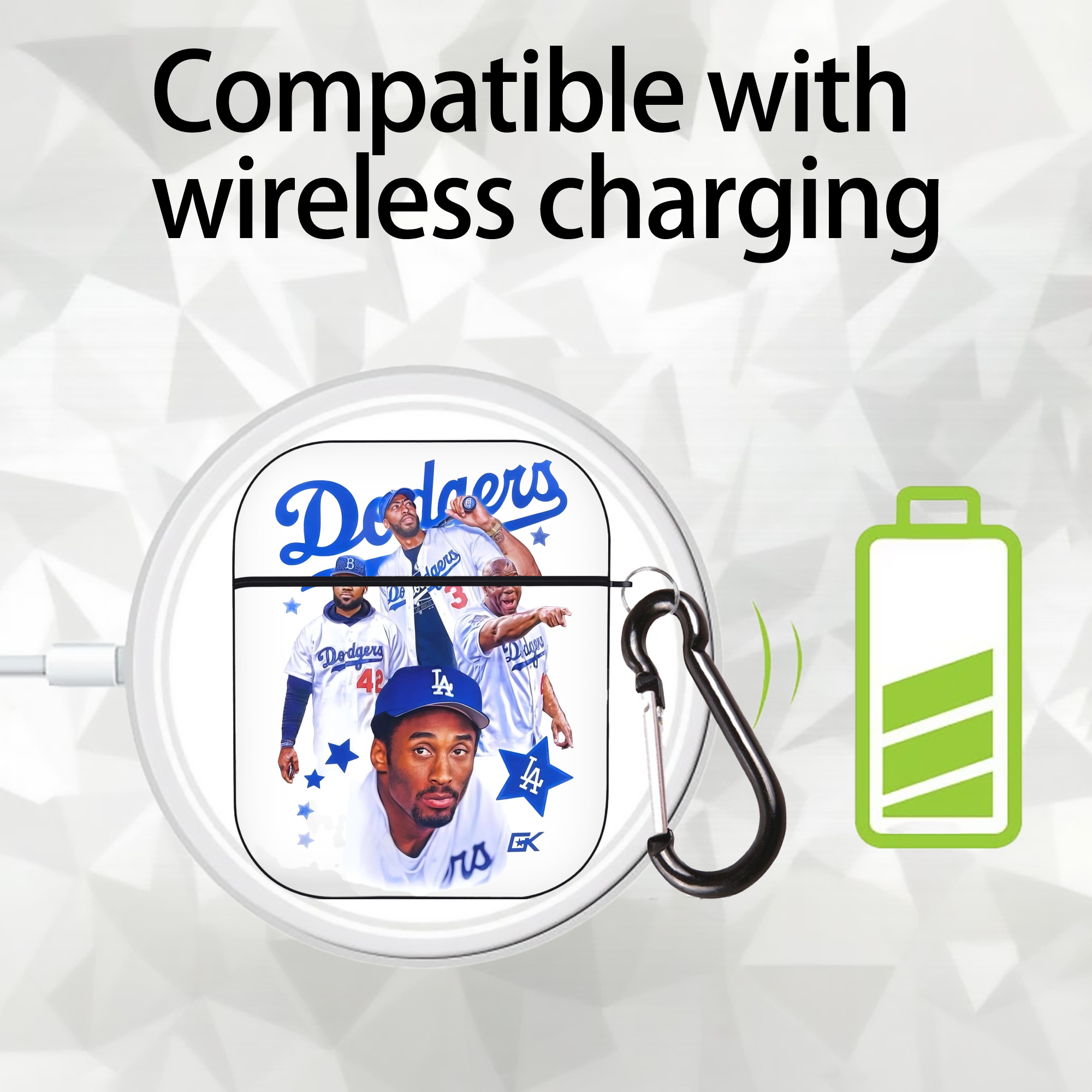  AirPods 2 Case Hard Shell Black, Flexible PC Material, Precise Cutouts, Full Protection, Anti-Fingerprint, Washable, Includes Keychain – Durable & Slim Design