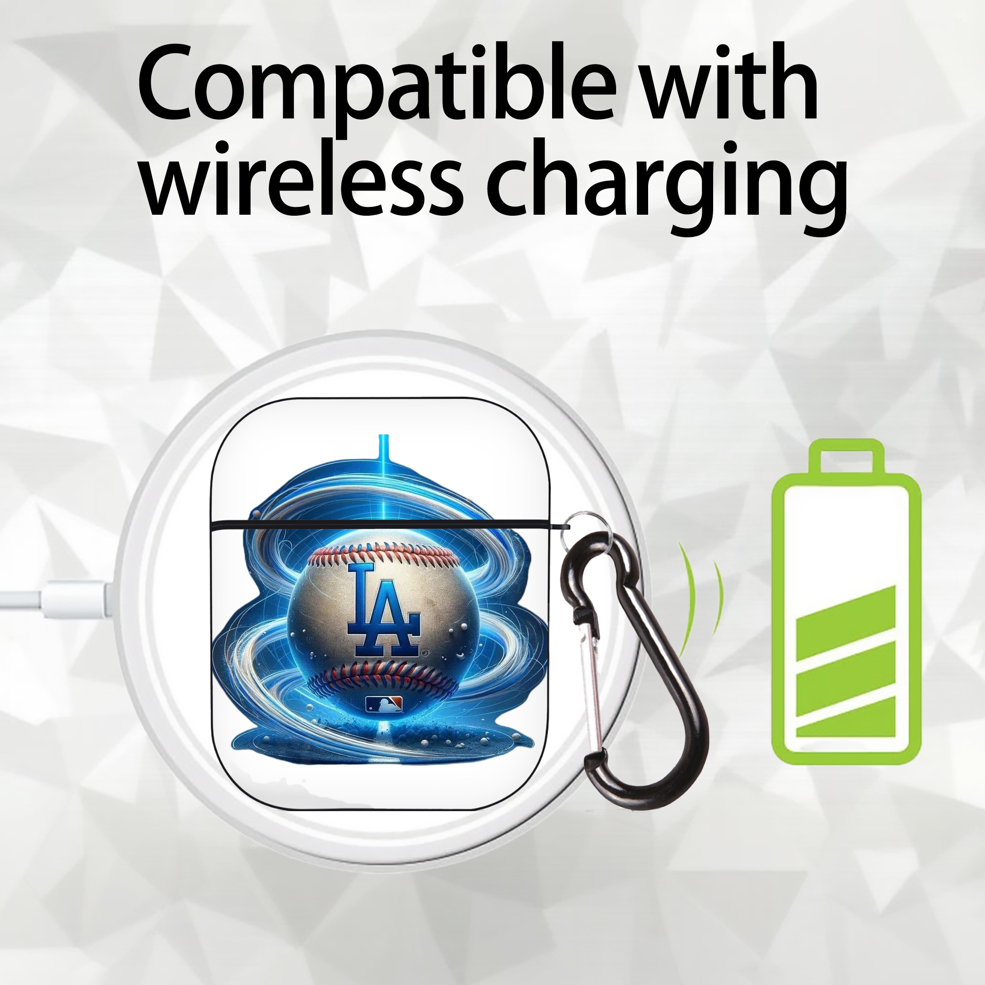  AirPods 2 Case Hard Shell Black, Flexible PC Material, Precise Cutouts, Full Protection, Anti-Fingerprint, Washable, Includes Keychain – Durable & Slim Design