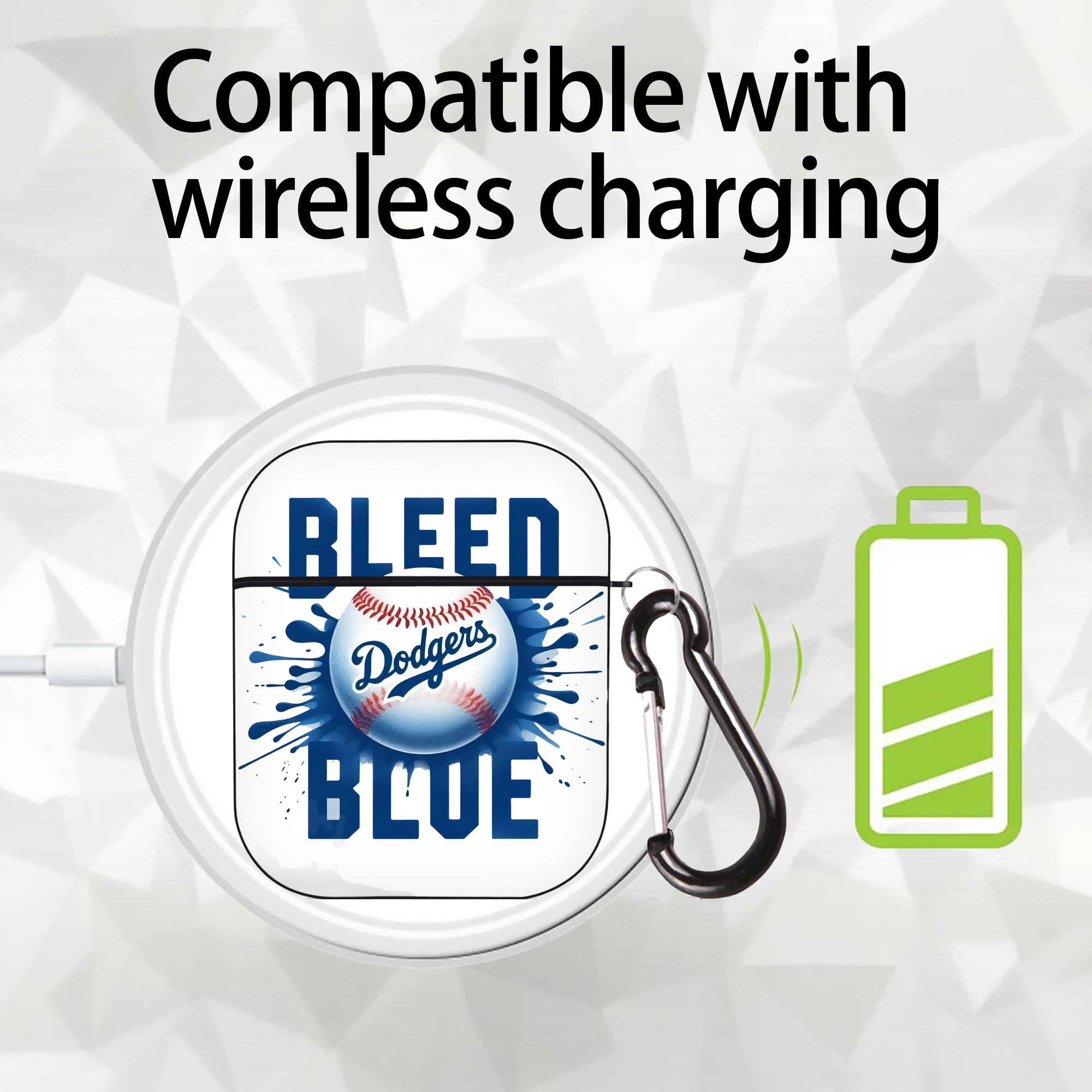  AirPods 2 Case Hard Shell Black, Flexible PC Material, Precise Cutouts, Full Protection, Anti-Fingerprint, Washable, Includes Keychain – Durable & Slim Design