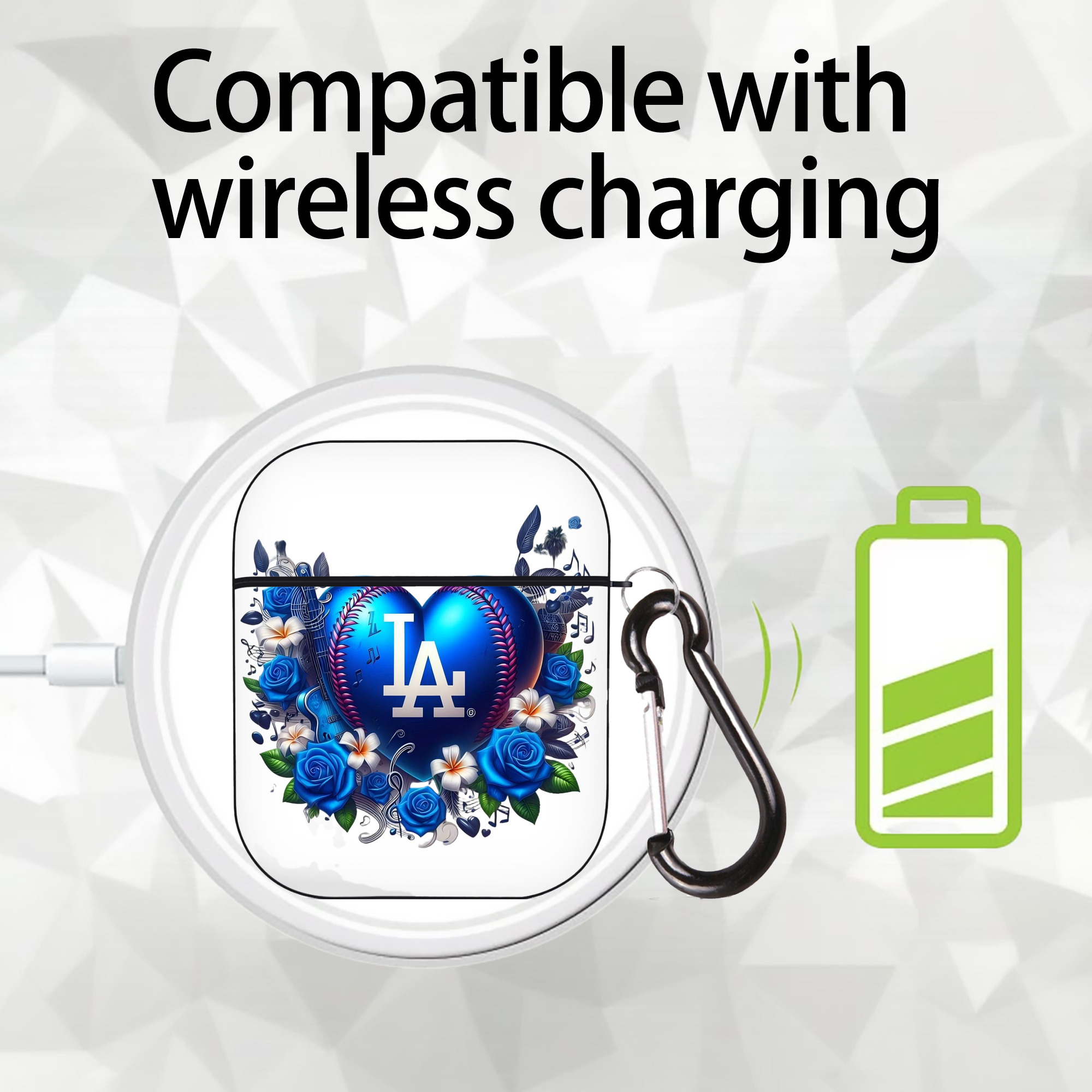  AirPods 2 Case Hard Shell Black, Flexible PC Material, Precise Cutouts, Full Protection, Anti-Fingerprint, Washable, Includes Keychain – Durable & Slim Design