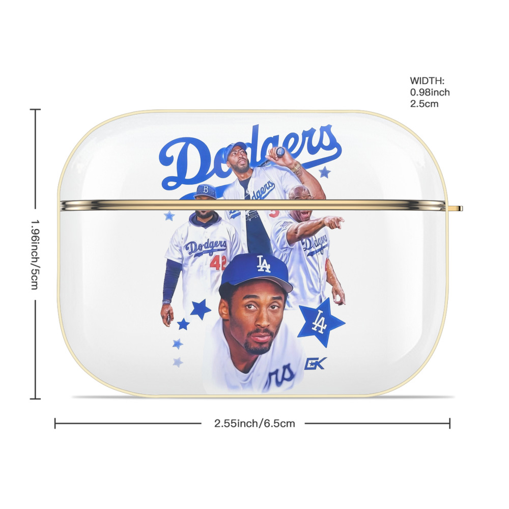  Luxury Gold AirPods Pro Case With Keychain, Flexible PC Material, Full Protection, Precise Cutouts, Anti-Fingerprint, Washable, Durable Design