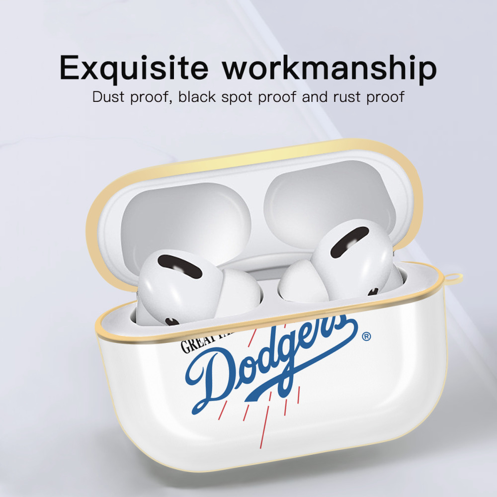  Luxury Gold AirPods Pro Case With Keychain, Flexible PC Material, Full Protection, Precise Cutouts, Anti-Fingerprint, Washable, Durable Design