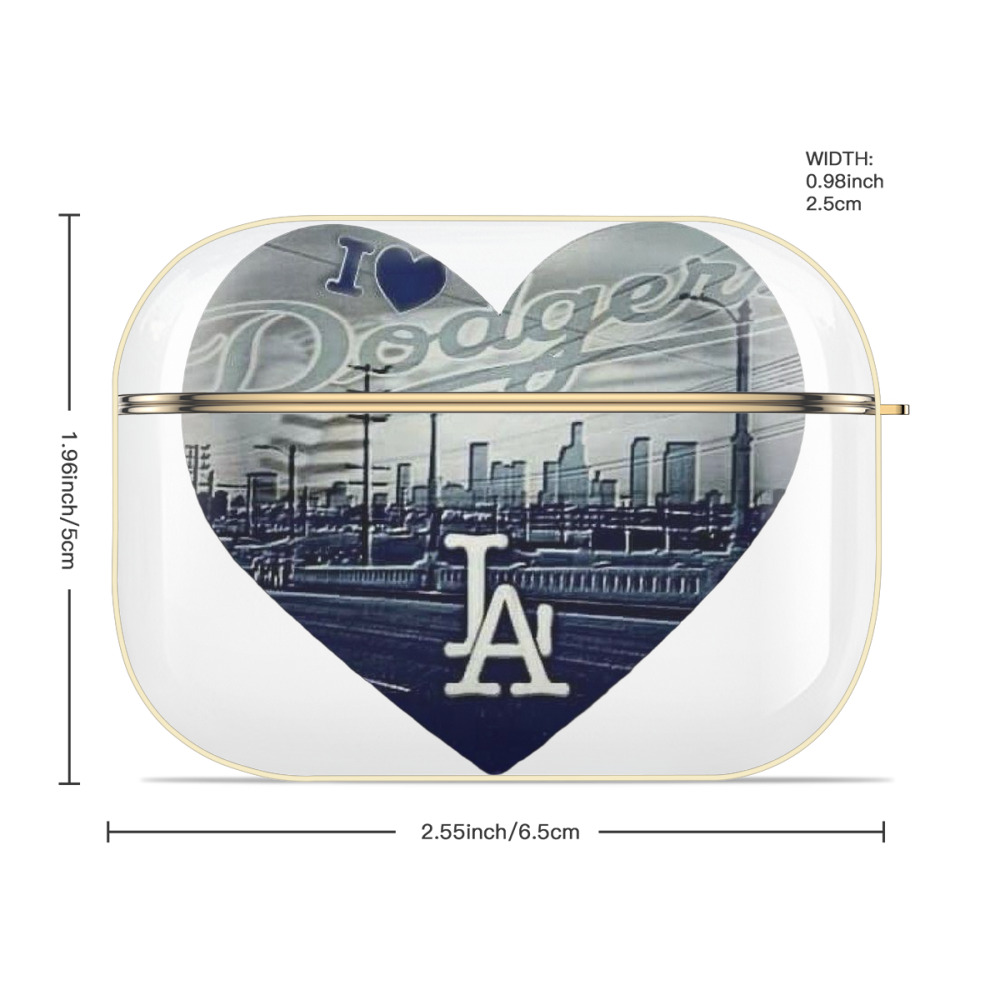  Luxury Gold AirPods Pro Case With Keychain, Flexible PC Material, Full Protection, Precise Cutouts, Anti-Fingerprint, Washable, Durable Design