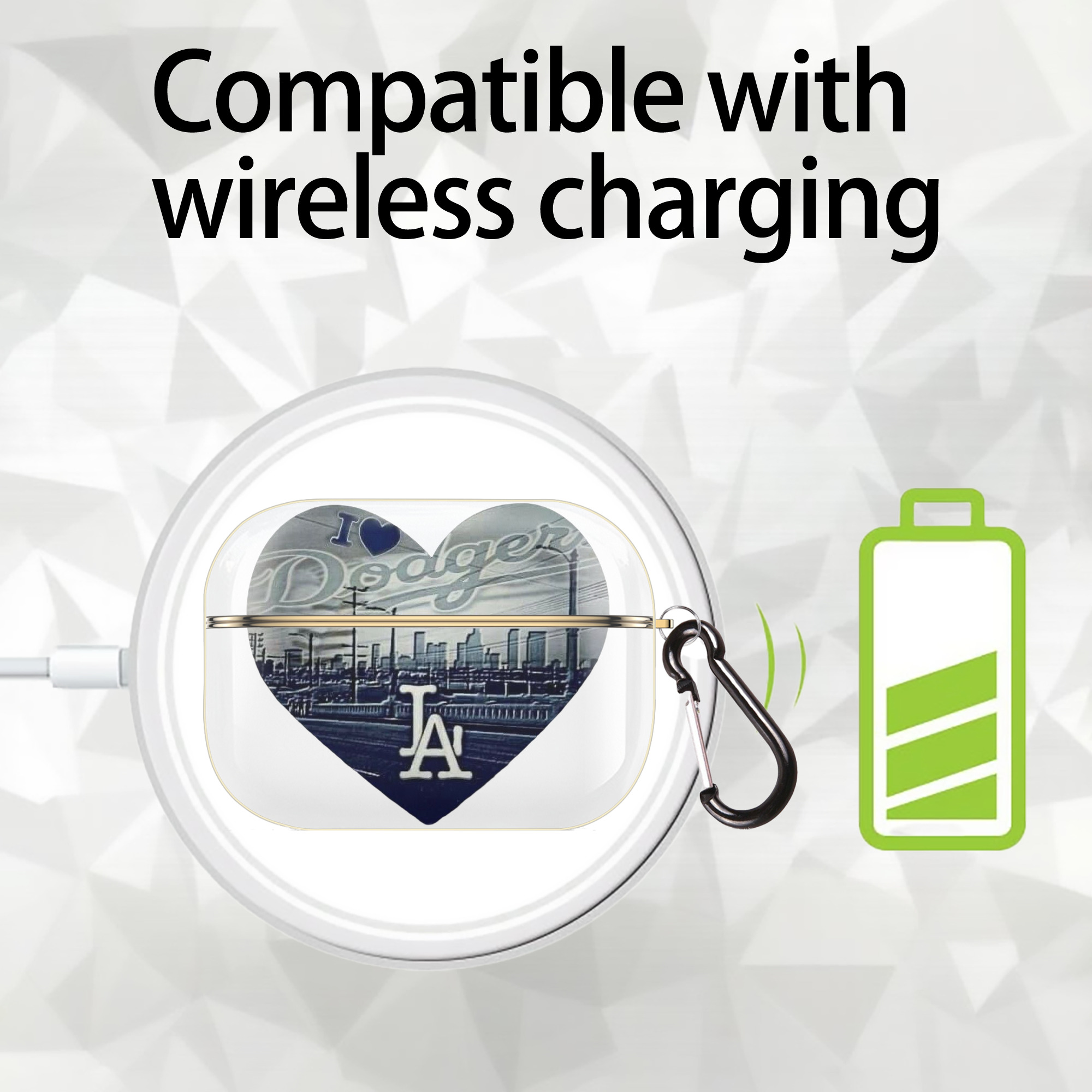  Luxury Gold AirPods Pro Case With Keychain, Flexible PC Material, Full Protection, Precise Cutouts, Anti-Fingerprint, Washable, Durable Design