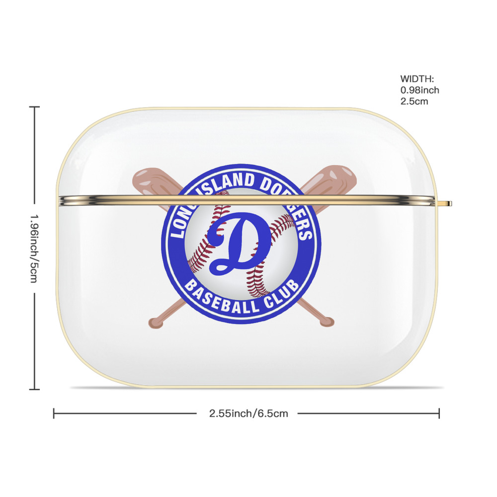  Luxury Gold AirPods Pro Case With Keychain, Flexible PC Material, Full Protection, Precise Cutouts, Anti-Fingerprint, Washable, Durable Design