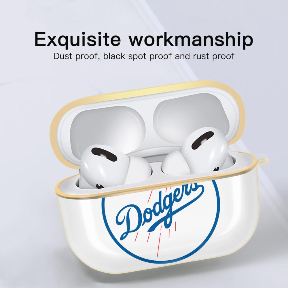  Luxury Gold AirPods Pro Case With Keychain, Flexible PC Material, Full Protection, Precise Cutouts, Anti-Fingerprint, Washable, Durable Design