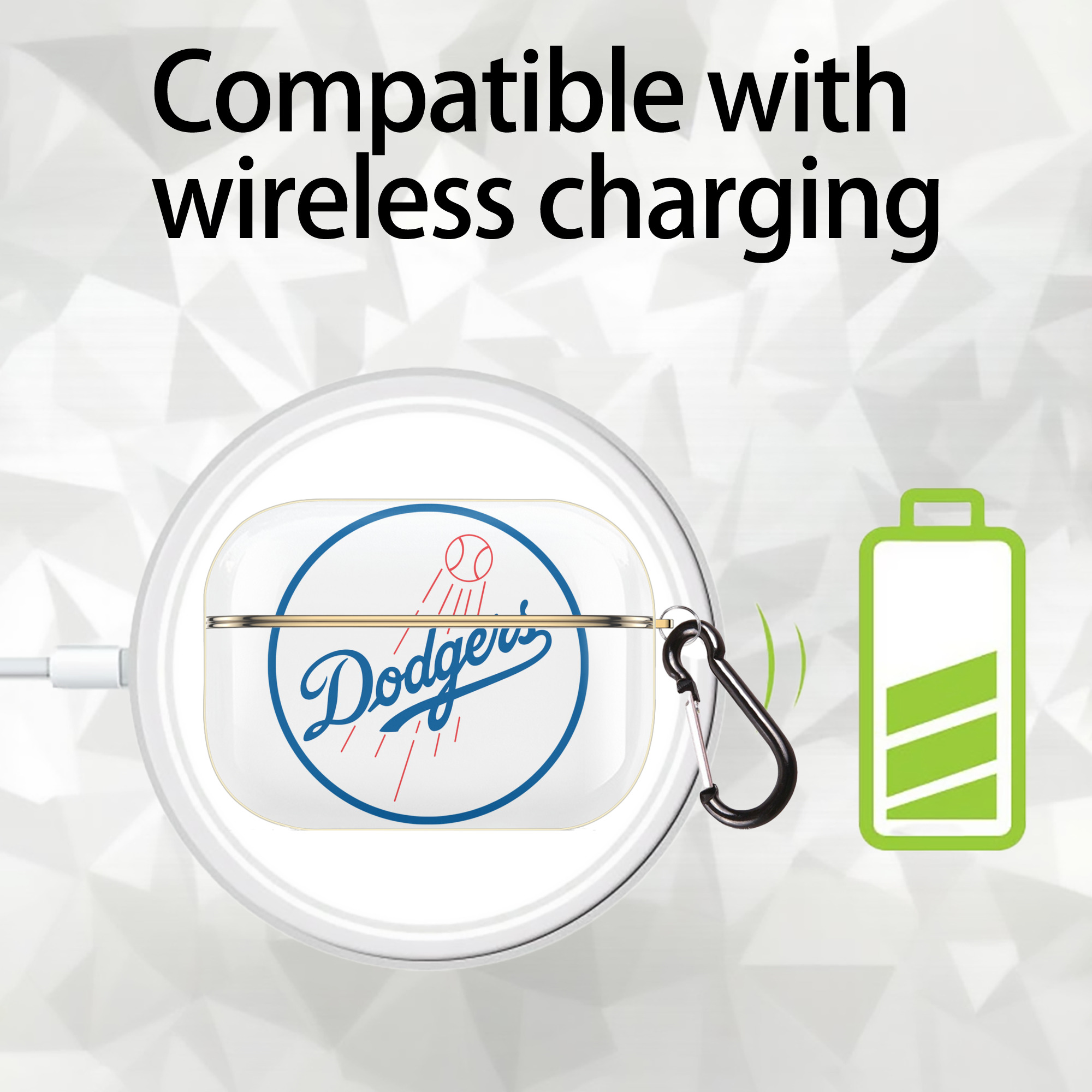  Luxury Gold AirPods Pro Case With Keychain, Flexible PC Material, Full Protection, Precise Cutouts, Anti-Fingerprint, Washable, Durable Design