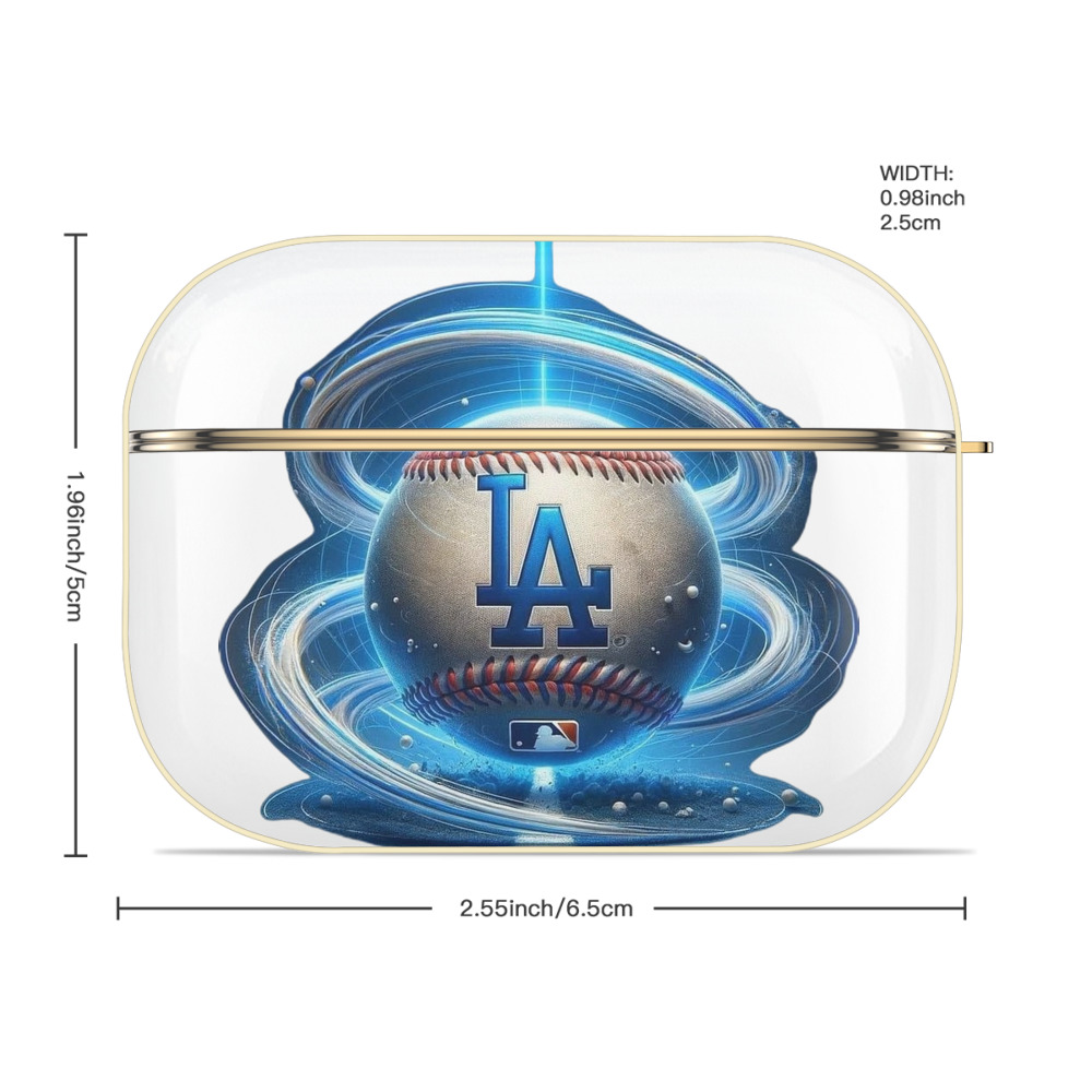  Luxury Gold AirPods Pro Case With Keychain, Flexible PC Material, Full Protection, Precise Cutouts, Anti-Fingerprint, Washable, Durable Design