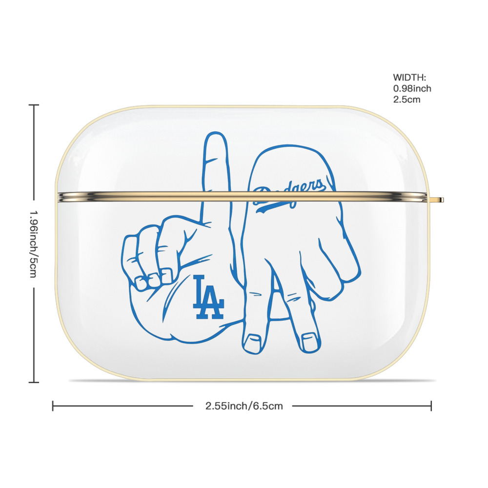  Luxury Gold AirPods Pro Case With Keychain, Flexible PC Material, Full Protection, Precise Cutouts, Anti-Fingerprint, Washable, Durable Design