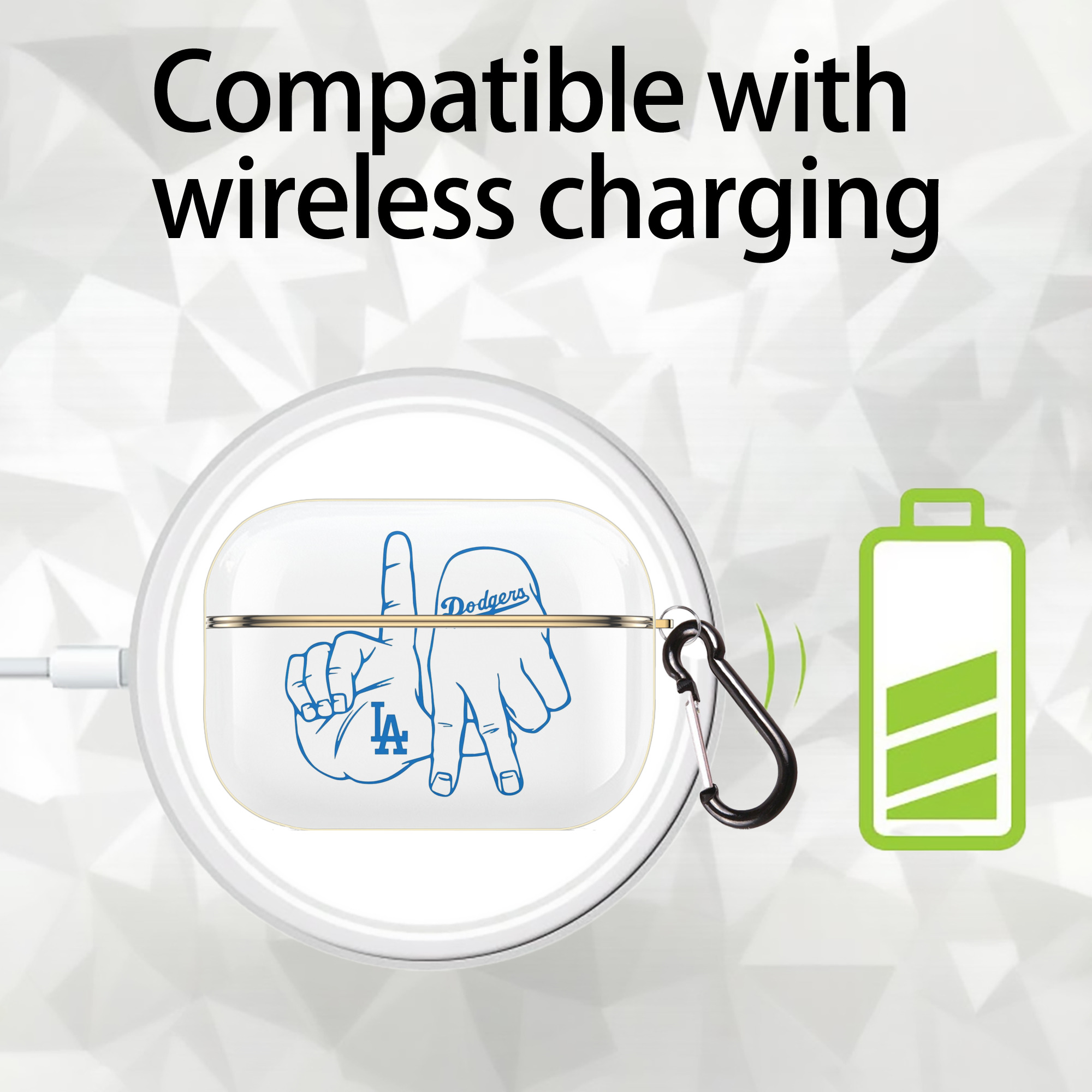  Luxury Gold AirPods Pro Case With Keychain, Flexible PC Material, Full Protection, Precise Cutouts, Anti-Fingerprint, Washable, Durable Design