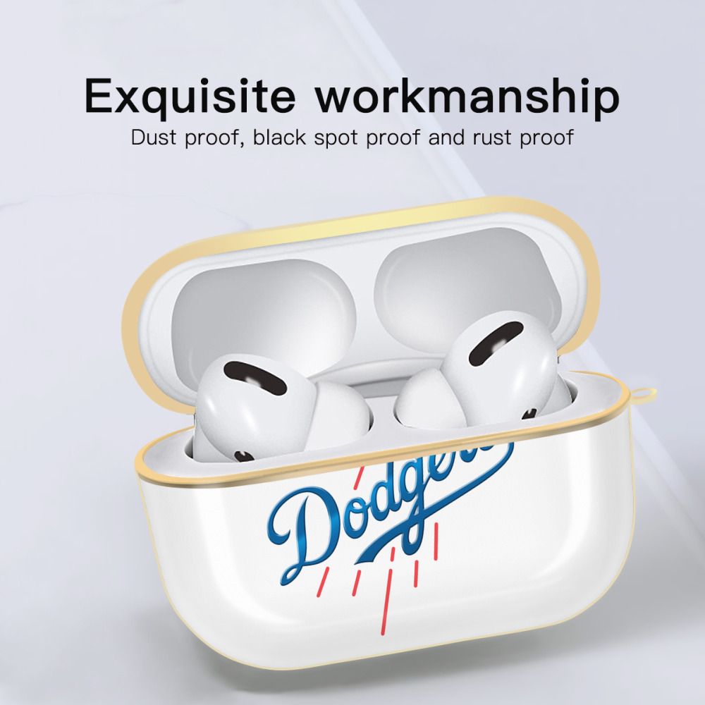  Luxury Gold AirPods Pro Case With Keychain, Flexible PC Material, Full Protection, Precise Cutouts, Anti-Fingerprint, Washable, Durable Design