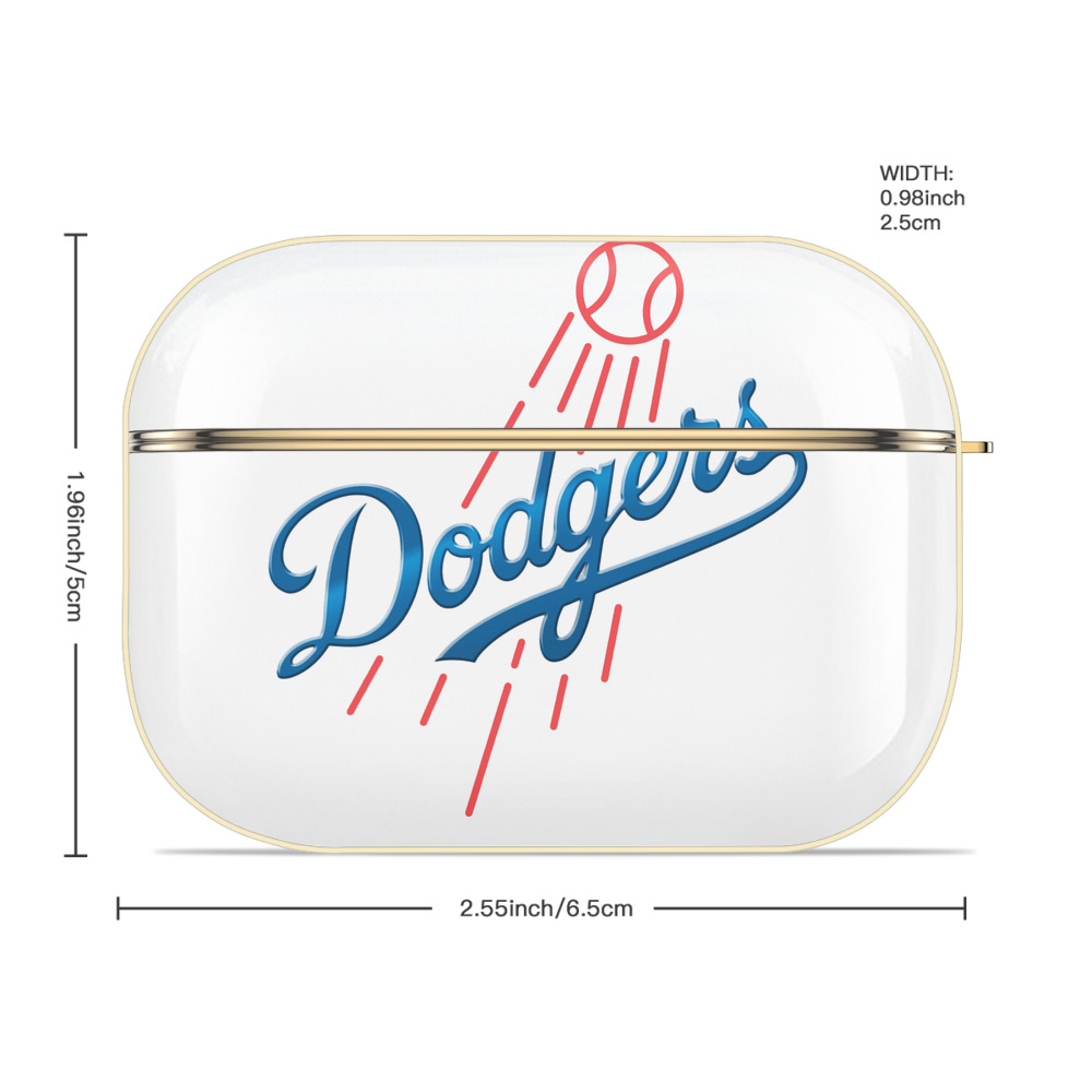  Luxury Gold AirPods Pro Case With Keychain, Flexible PC Material, Full Protection, Precise Cutouts, Anti-Fingerprint, Washable, Durable Design