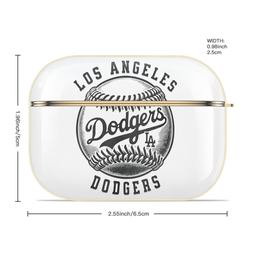  Luxury Gold AirPods Pro Case With Keychain, Flexible PC Material, Full Protection, Precise Cutouts, Anti-Fingerprint, Washable, Durable Design