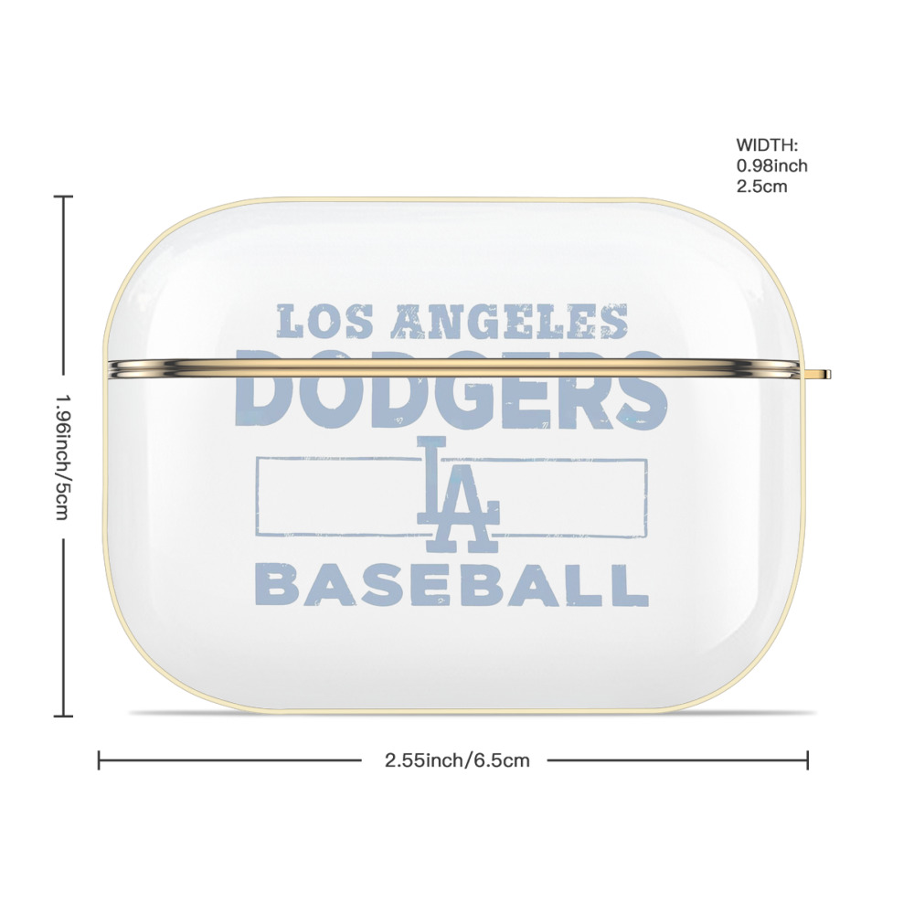  Luxury Gold AirPods Pro Case With Keychain, Flexible PC Material, Full Protection, Precise Cutouts, Anti-Fingerprint, Washable, Durable Design