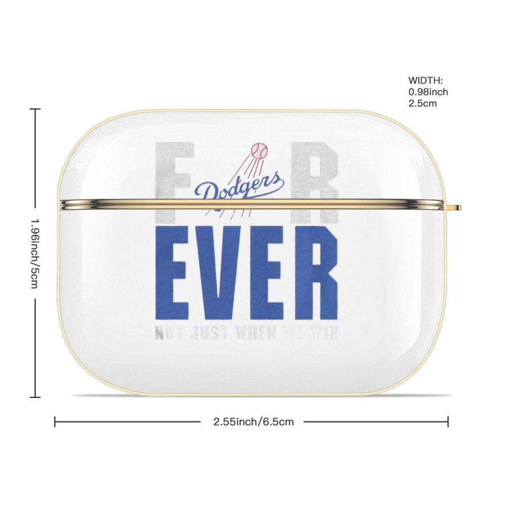  Luxury Gold AirPods Pro Case With Keychain, Flexible PC Material, Full Protection, Precise Cutouts, Anti-Fingerprint, Washable, Durable Design