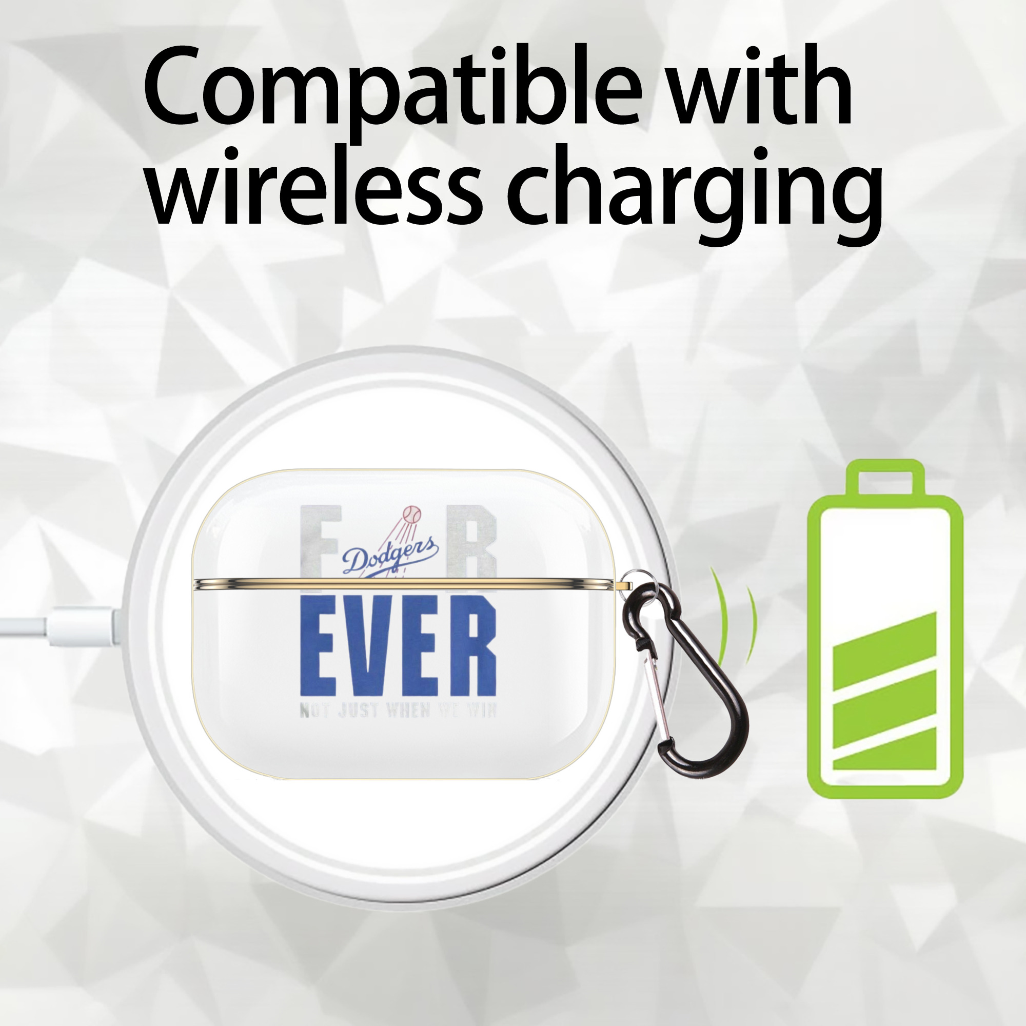  Luxury Gold AirPods Pro Case With Keychain, Flexible PC Material, Full Protection, Precise Cutouts, Anti-Fingerprint, Washable, Durable Design