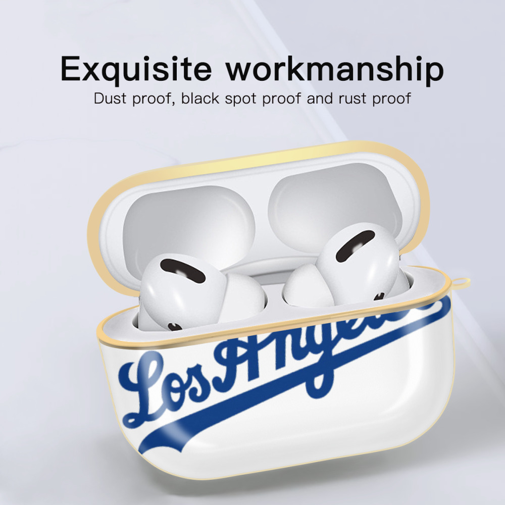  Luxury Gold AirPods Pro Case With Keychain, Flexible PC Material, Full Protection, Precise Cutouts, Anti-Fingerprint, Washable, Durable Design