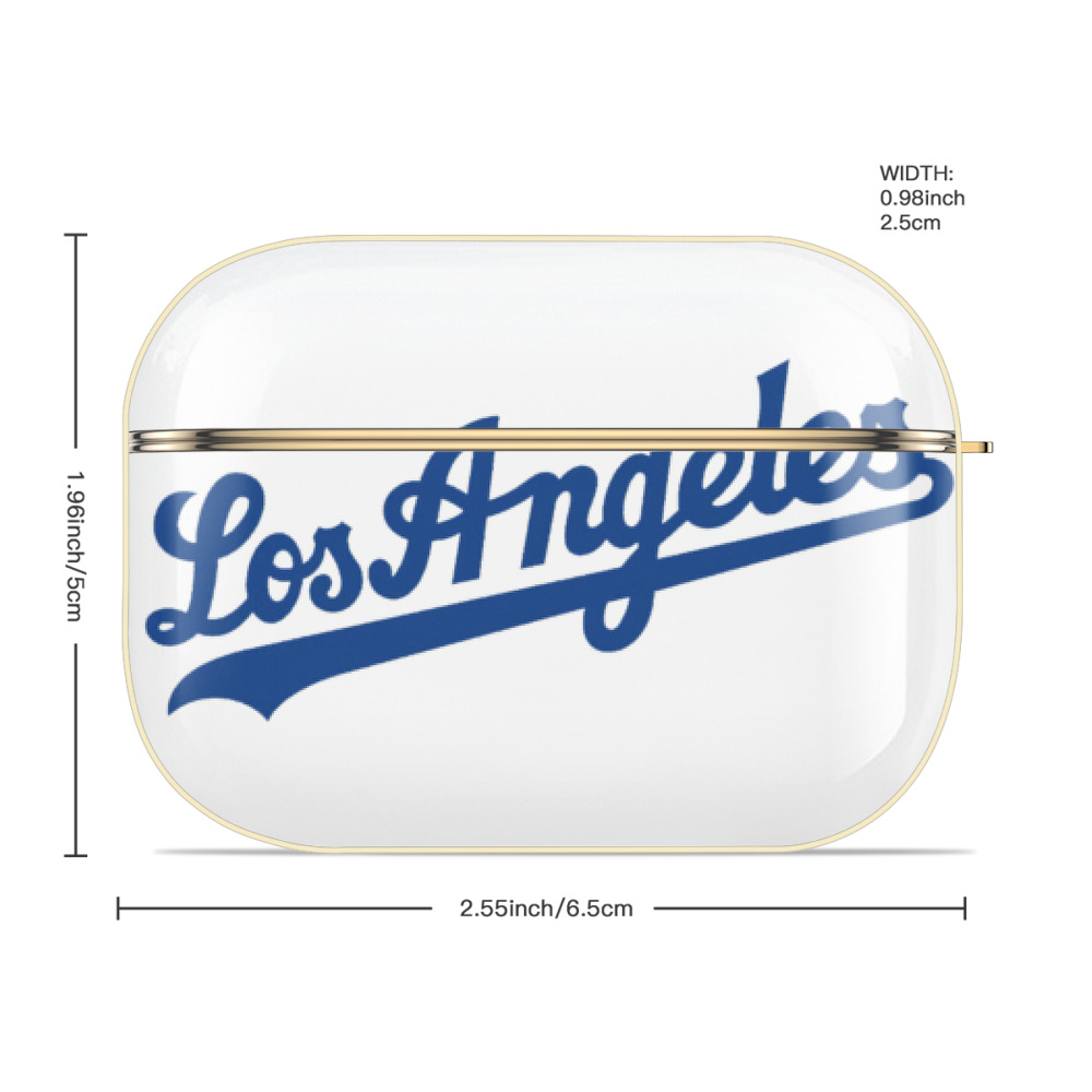  Luxury Gold AirPods Pro Case With Keychain, Flexible PC Material, Full Protection, Precise Cutouts, Anti-Fingerprint, Washable, Durable Design