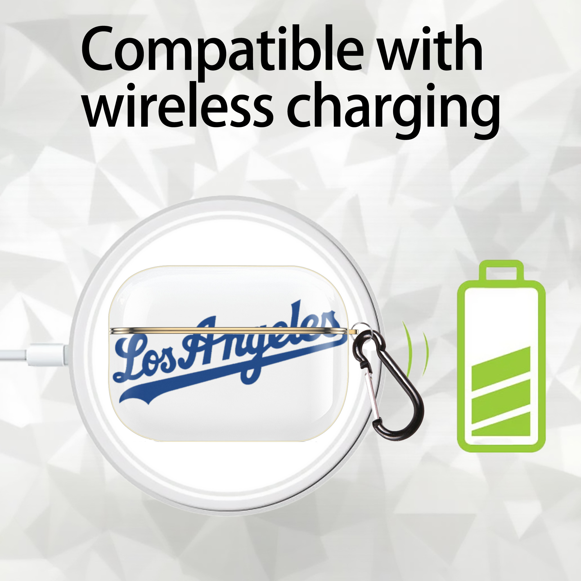  Luxury Gold AirPods Pro Case With Keychain, Flexible PC Material, Full Protection, Precise Cutouts, Anti-Fingerprint, Washable, Durable Design