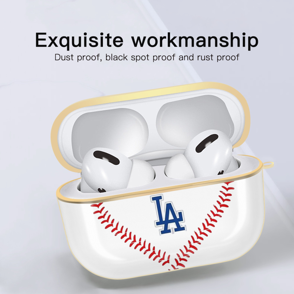  Luxury Gold AirPods Pro Case With Keychain, Flexible PC Material, Full Protection, Precise Cutouts, Anti-Fingerprint, Washable, Durable Design