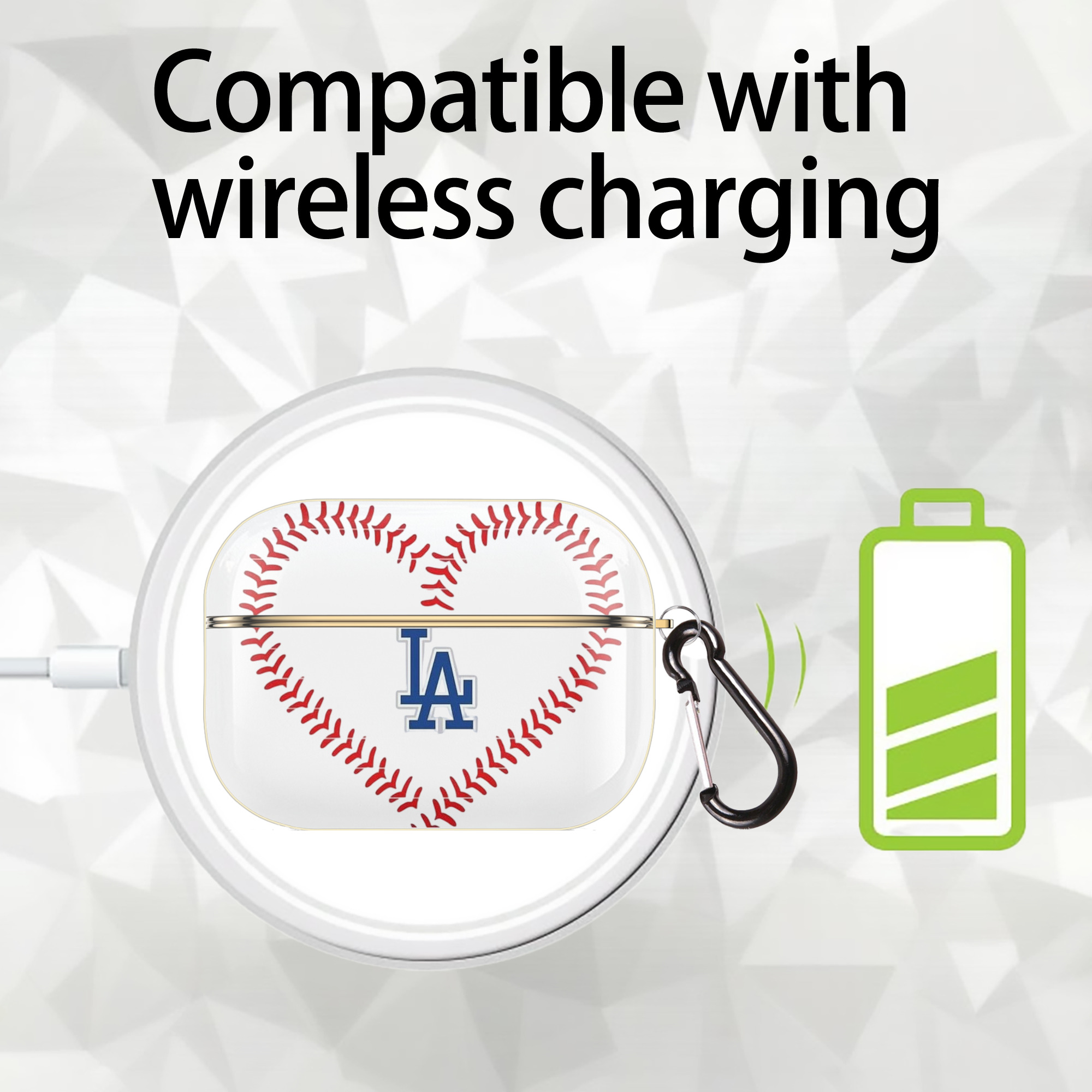  Luxury Gold AirPods Pro Case With Keychain, Flexible PC Material, Full Protection, Precise Cutouts, Anti-Fingerprint, Washable, Durable Design