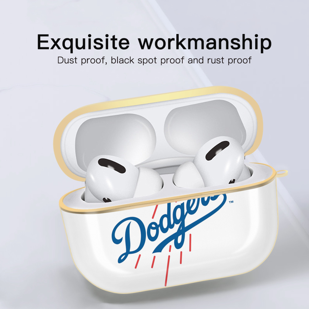  Luxury Gold AirPods Pro Case With Keychain, Flexible PC Material, Full Protection, Precise Cutouts, Anti-Fingerprint, Washable, Durable Design