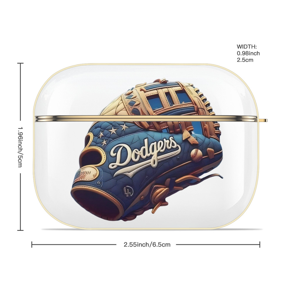  Luxury Gold AirPods Pro Case With Keychain, Flexible PC Material, Full Protection, Precise Cutouts, Anti-Fingerprint, Washable, Durable Design