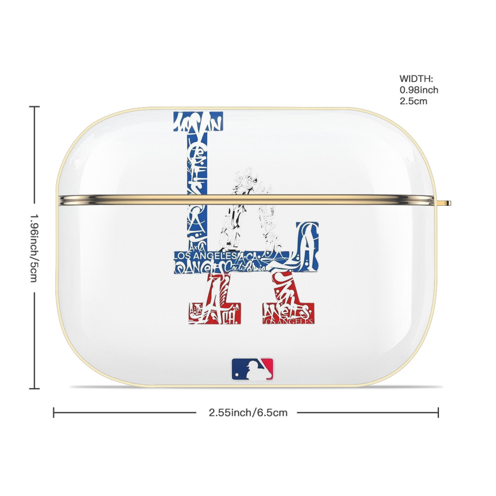  Luxury Gold AirPods Pro Case With Keychain, Flexible PC Material, Full Protection, Precise Cutouts, Anti-Fingerprint, Washable, Durable Design