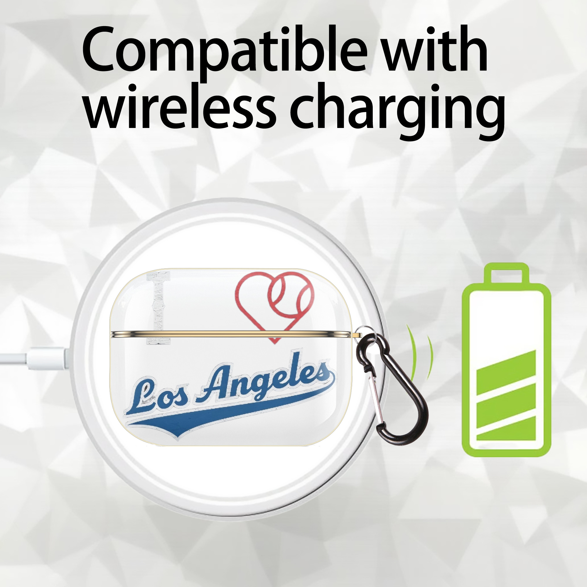  Luxury Gold AirPods Pro Case With Keychain, Flexible PC Material, Full Protection, Precise Cutouts, Anti-Fingerprint, Washable, Durable Design