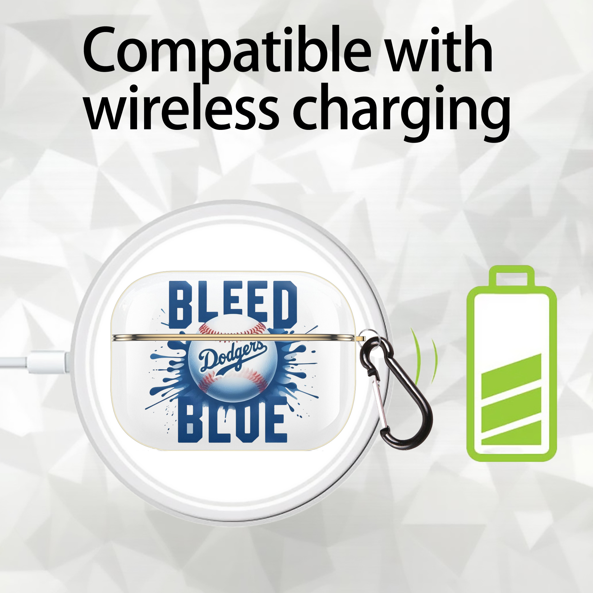  Luxury Gold AirPods Pro Case With Keychain, Flexible PC Material, Full Protection, Precise Cutouts, Anti-Fingerprint, Washable, Durable Design