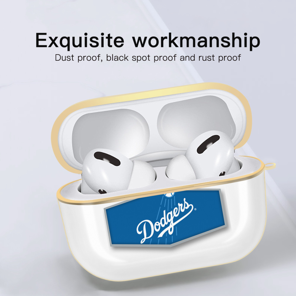  Luxury Gold AirPods Pro Case With Keychain, Flexible PC Material, Full Protection, Precise Cutouts, Anti-Fingerprint, Washable, Durable Design