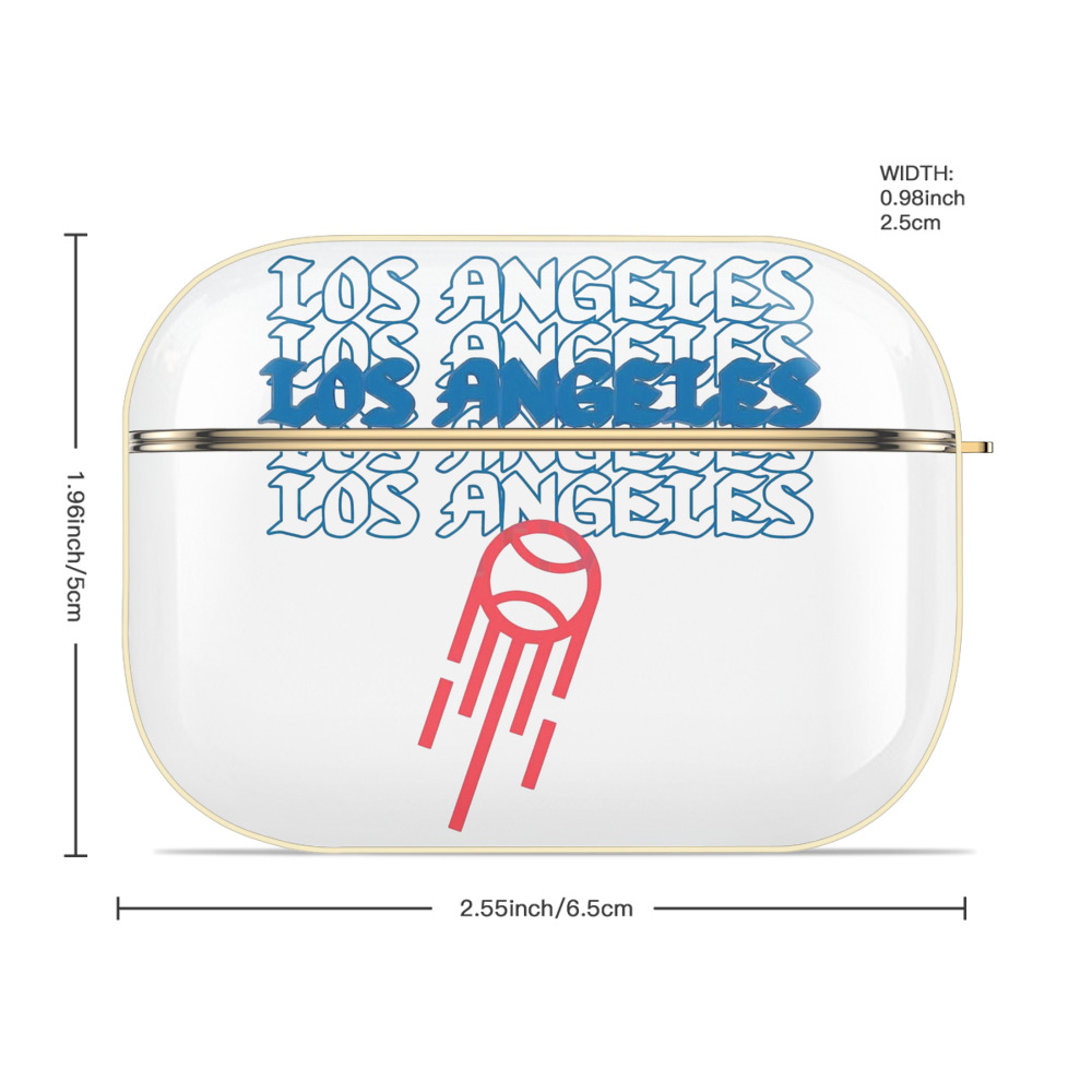  Luxury Gold AirPods Pro Case With Keychain, Flexible PC Material, Full Protection, Precise Cutouts, Anti-Fingerprint, Washable, Durable Design