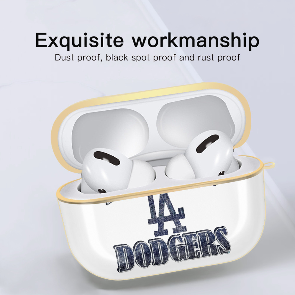  Luxury Gold AirPods Pro Case With Keychain, Flexible PC Material, Full Protection, Precise Cutouts, Anti-Fingerprint, Washable, Durable Design