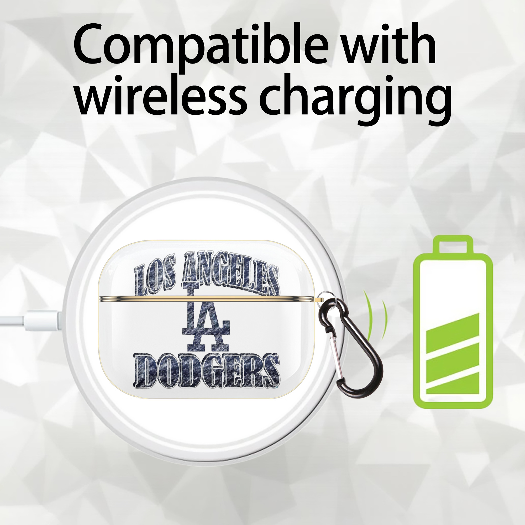  Luxury Gold AirPods Pro Case With Keychain, Flexible PC Material, Full Protection, Precise Cutouts, Anti-Fingerprint, Washable, Durable Design