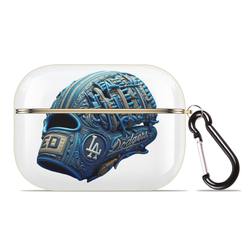  Luxury Gold AirPods Pro Case With Keychain, Flexible PC Material, Full Protection, Precise Cutouts, Anti-Fingerprint, Washable, Durable Design