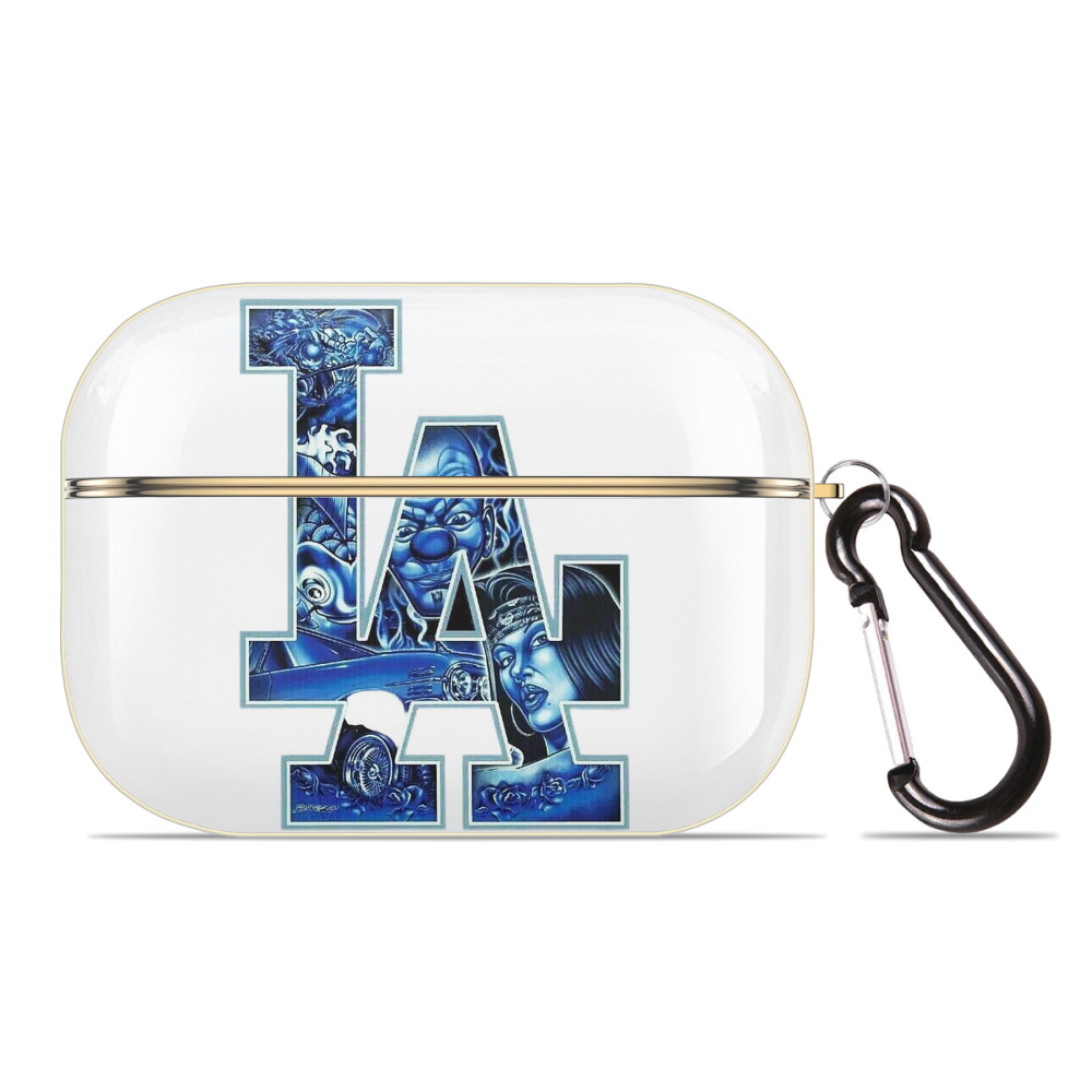  Luxury Gold AirPods Pro Case With Keychain, Flexible PC Material, Full Protection, Precise Cutouts, Anti-Fingerprint, Washable, Durable Design