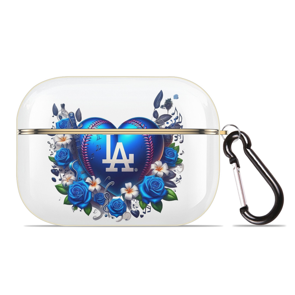  Luxury Gold AirPods Pro Case With Keychain, Flexible PC Material, Full Protection, Precise Cutouts, Anti-Fingerprint, Washable, Durable Design