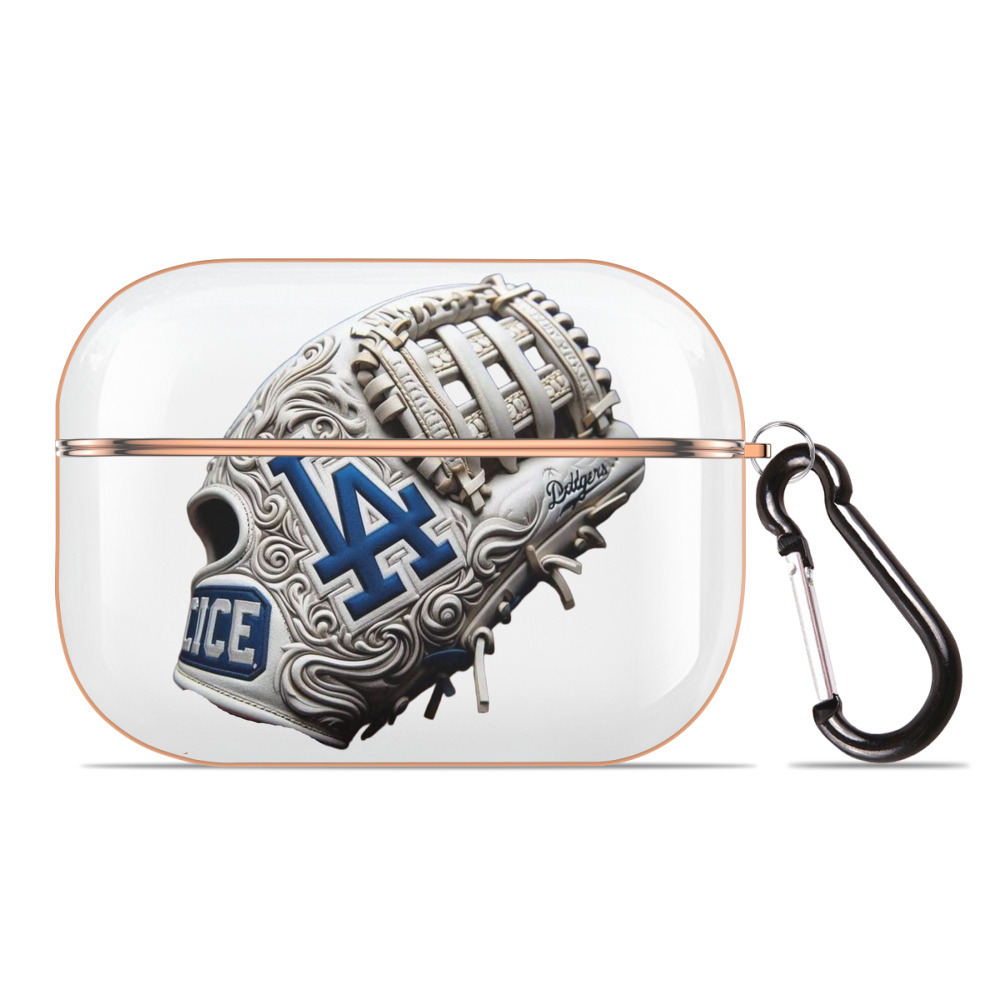  AirPods Pro Protective Case Rose Gold, Flexible PC Material, Precise Fit, Anti-Slip Cover, Full Protection, Fingerprint Resistant, Washable With Keychain