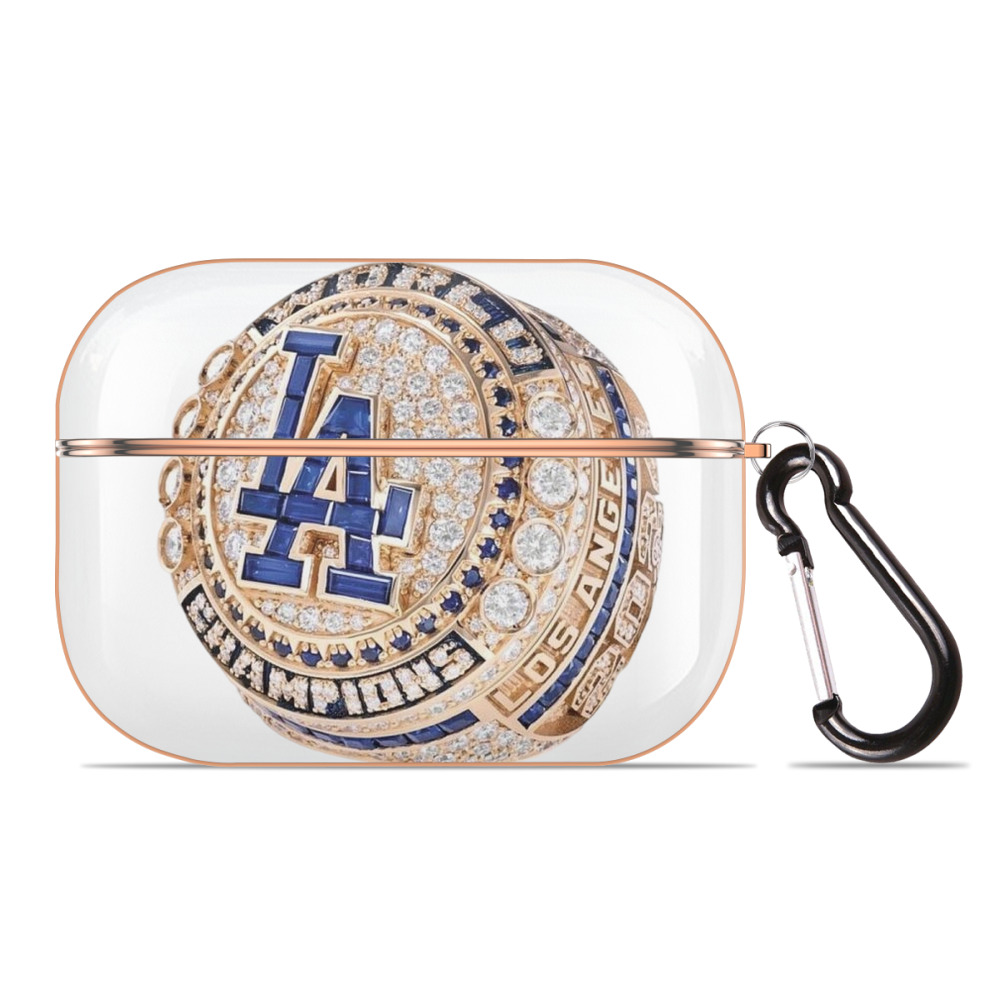  AirPods Pro Protective Case Rose Gold, Flexible PC Material, Precise Fit, Anti-Slip Cover, Full Protection, Fingerprint Resistant, Washable With Keychain