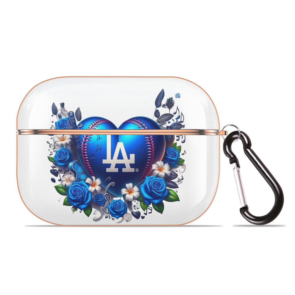  AirPods Pro Protective Case Rose Gold, Flexible PC Material, Precise Fit, Anti-Slip Cover, Full Protection, Fingerprint Resistant, Washable With Keychain