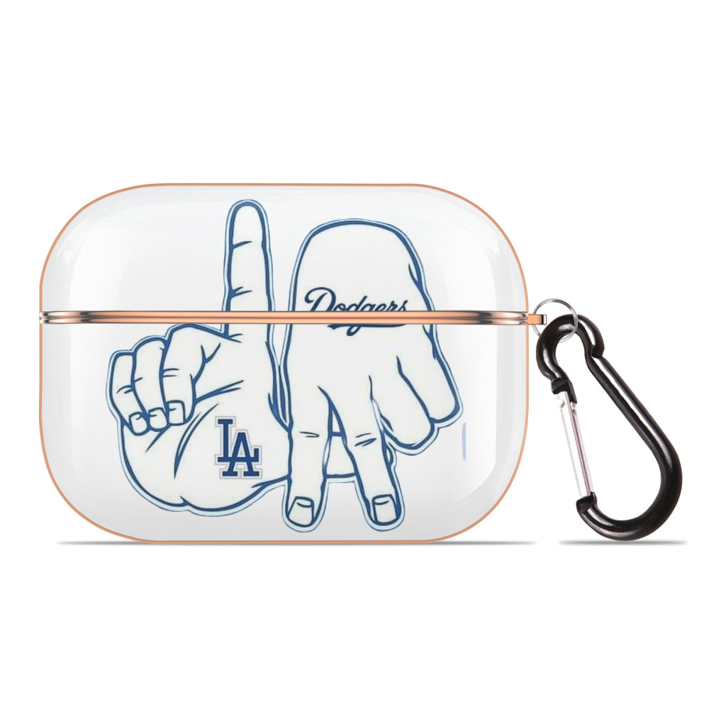  AirPods Pro Protective Case Rose Gold, Flexible PC Material, Precise Fit, Anti-Slip Cover, Full Protection, Fingerprint Resistant, Washable With Keychain