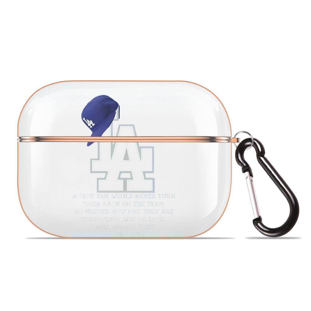  AirPods Pro Protective Case Rose Gold, Flexible PC Material, Precise Fit, Anti-Slip Cover, Full Protection, Fingerprint Resistant, Washable With Keychain