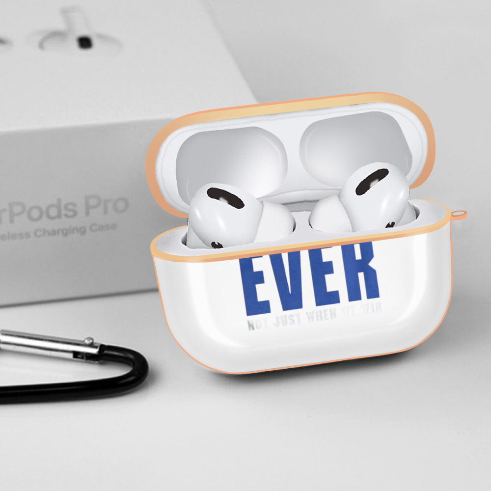  AirPods Pro Protective Case Rose Gold, Flexible PC Material, Precise Fit, Anti-Slip Cover, Full Protection, Fingerprint Resistant, Washable With Keychain