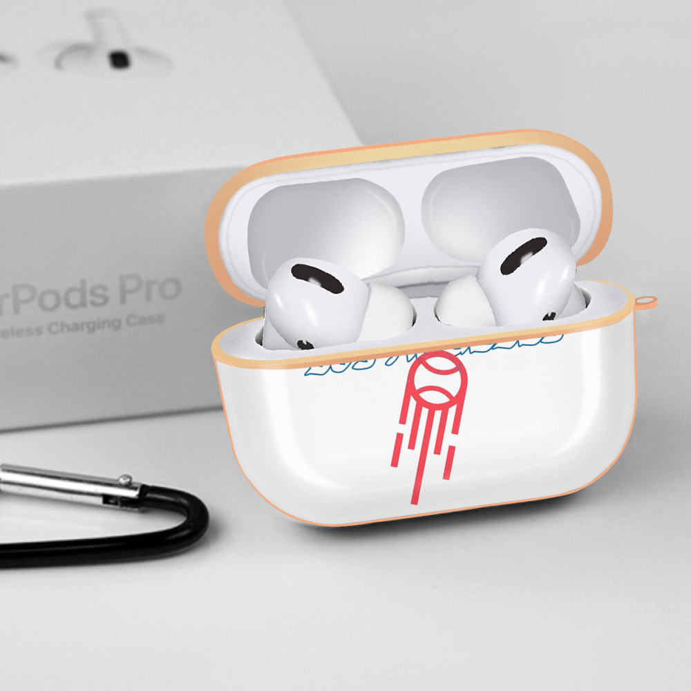  AirPods Pro Protective Case Rose Gold, Flexible PC Material, Precise Fit, Anti-Slip Cover, Full Protection, Fingerprint Resistant, Washable With Keychain