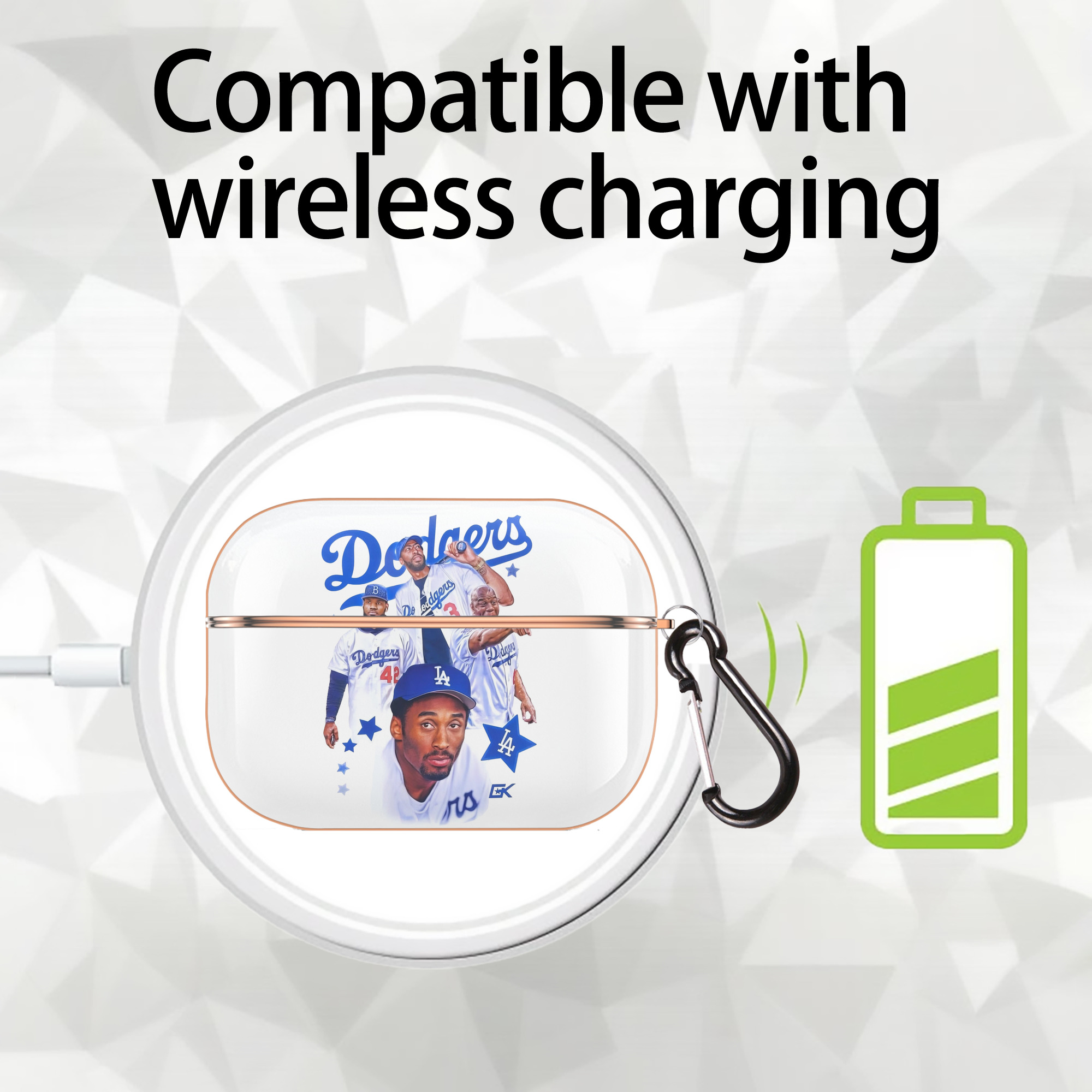  AirPods Pro Protective Case Rose Gold, Flexible PC Material, Precise Fit, Anti-Slip Cover, Full Protection, Fingerprint Resistant, Washable With Keychain